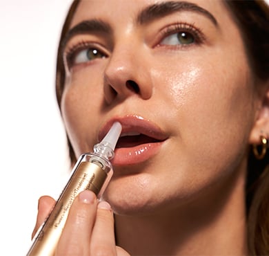 Step 1: Open and apply to lips