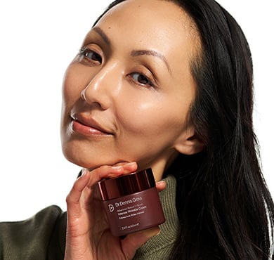Step 1: After cleansing, place device comfortably over the face, securing strap around head