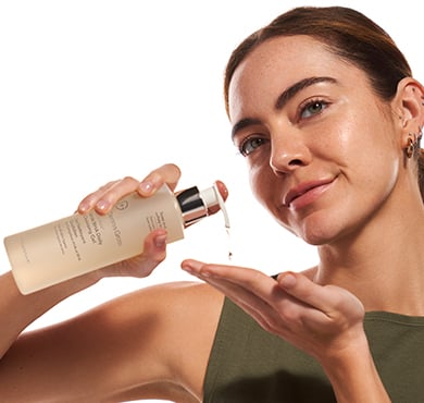 Step 1: Apply to dry face and massage into skin