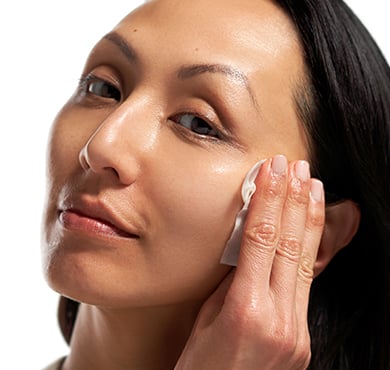 Step 1: Apply to dry face and massage into skin